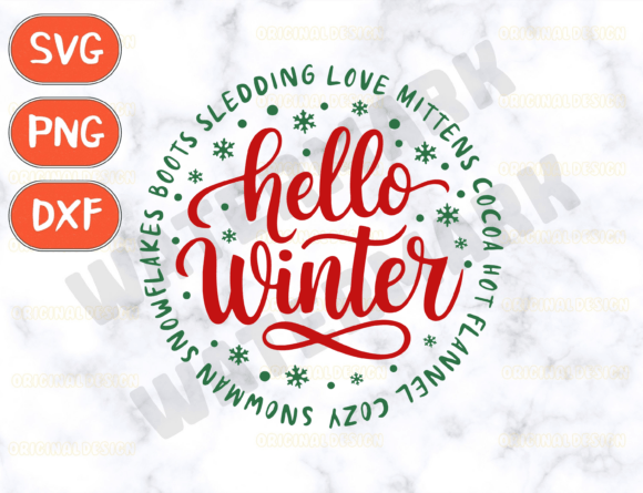 Download Hello Winter Svg, Merry Christmas Svg - Christmas svg Collection