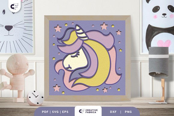 Download Unicorn Fairytale 3D Shadow Box SVG - Fairytale 3d shadow box Collection