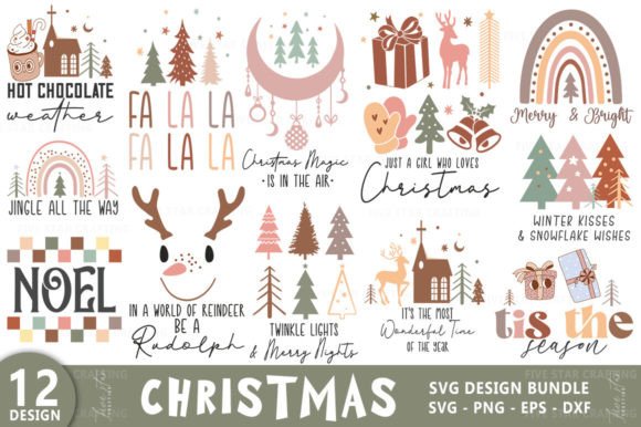 Download Boho Christmas SVG PNG Bundle - Christmas svg Collection