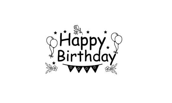 Download Happy Birthday Lettering Craft Design - Premium Resources