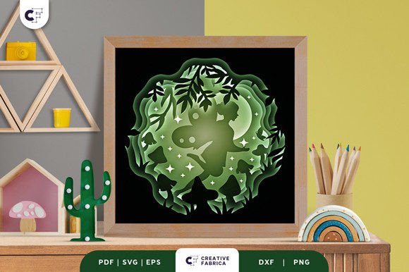 Download Fairytale 3D Shadow Box Paper Cut SVG - Fairytale 3d shadow box Collection